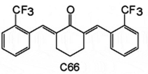 Figure 3. Structural formula of C66