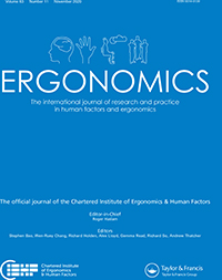 Cover image for Ergonomics, Volume 63, Issue 11, 2020