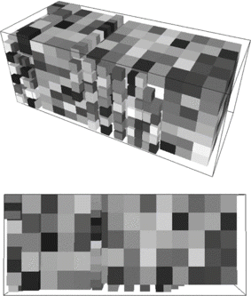 FIGURE 8 Filled container. (A) Side view; (B) top view.