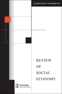 Cover image for Review of Social Economy, Volume 66, Issue 2, 2008