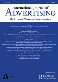Cover image for International Journal of Advertising, Volume 41, Issue 7, 2022