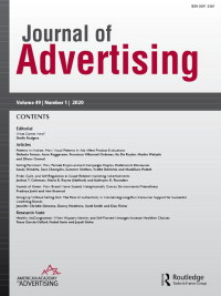 Cover image for Journal of Advertising, Volume 49, Issue 1, 2020