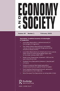 Cover image for Economy and Society, Volume 49, Issue 1, 2020
