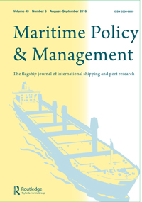 Cover image for Maritime Policy & Management, Volume 43, Issue 6, 2016