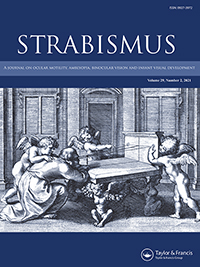 Cover image for Strabismus, Volume 29, Issue 2, 2021