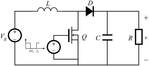 Figure 2. Topology circuit diagram (example of a boost converter).