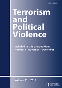 Cover image for Terrorism and Political Violence, Volume 31, Issue 6, 2019