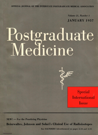 Cover image for Postgraduate Medicine, Volume 21, Issue 1, 1957