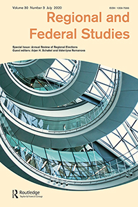 Cover image for Regional & Federal Studies, Volume 30, Issue 3, 2020