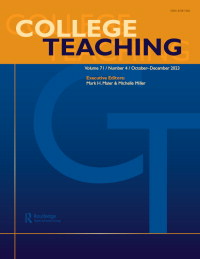 Cover image for College Teaching, Volume 71, Issue 4, 2023