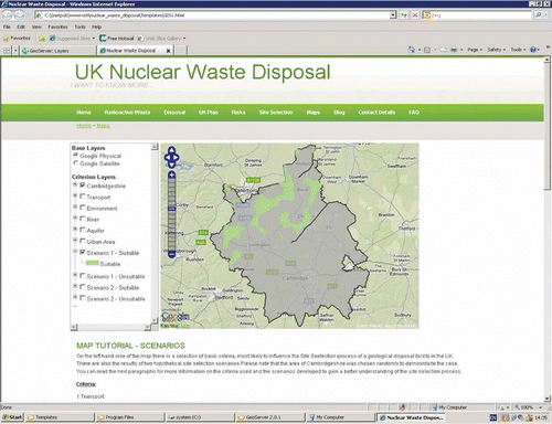 Figure 3. Suitable site for disposing of nuclear waste in Cambridgeshire.