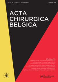 Cover image for Acta Chirurgica Belgica, Volume 118, Issue 6, 2018