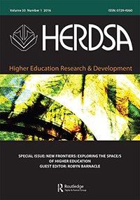 Cover image for Higher Education Research & Development, Volume 35, Issue 1, 2016