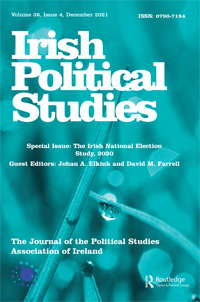 Cover image for Irish Political Studies, Volume 36, Issue 4, 2021