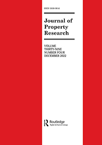 Cover image for Journal of Property Research, Volume 39, Issue 4, 2022
