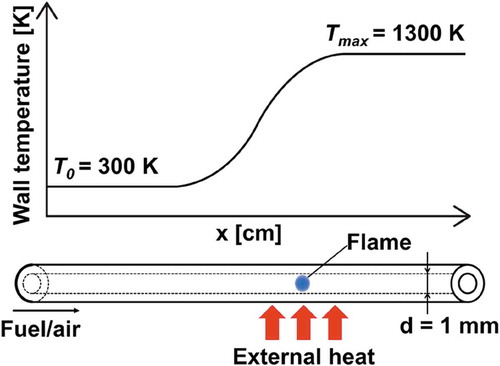 Figure 4. Schematic of a micro flow reactor with a controlled temperature profile