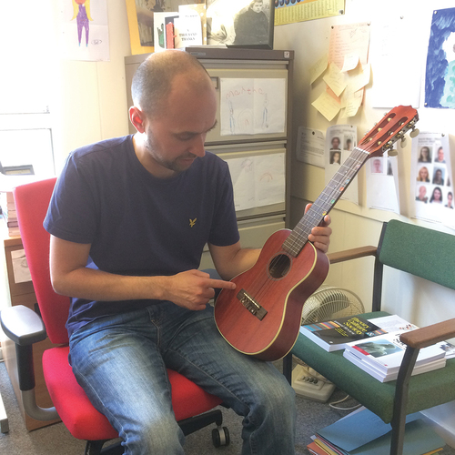 Figure 3. David Beer’s office guitar.