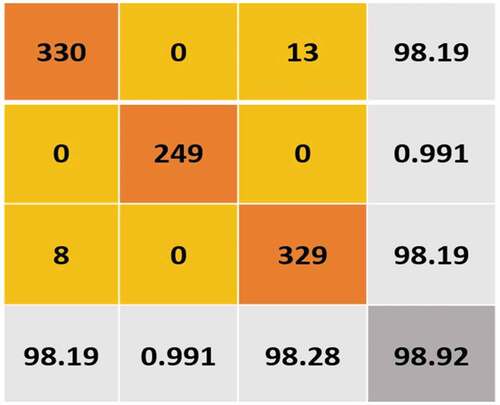 Figure 16. Confusion Matrix of BT classification using proposed model.