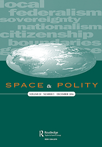 Cover image for Space and Polity, Volume 20, Issue 3, 2016
