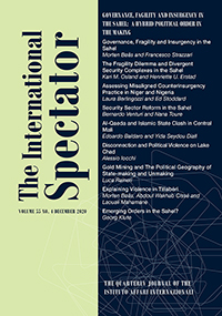 Cover image for The International Spectator, Volume 55, Issue 4, 2020