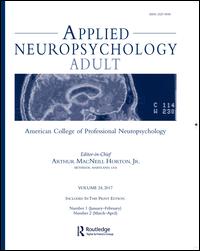 Cover image for Applied Neuropsychology: Adult, Volume 9, Issue 4, 2002