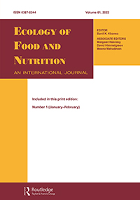 Cover image for Ecology of Food and Nutrition, Volume 61, Issue 1, 2022