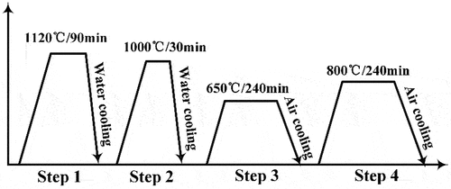 Figure 1. Schematic diagram of heat treatment.