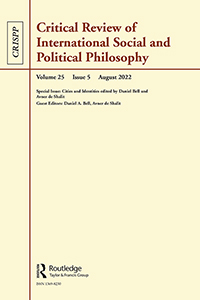 Cover image for Critical Review of International Social and Political Philosophy, Volume 25, Issue 5, 2022