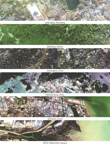 Figure 4. Partial data presentation for each dataset. (a) Qingdao, Shandong Province and (b) Tianjin, China.