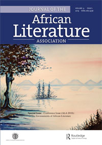 Cover image for Journal of the African Literature Association, Volume 13, Issue 1, 2019