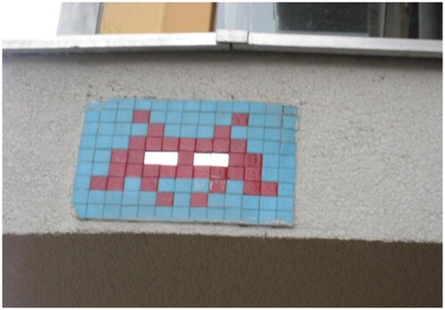 Figure 3. Space invader, Amsterdam 2007. Source: Authors