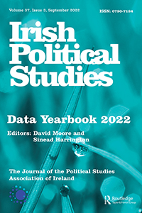 Cover image for Irish Political Studies, Volume 37, Issue 3, 2022