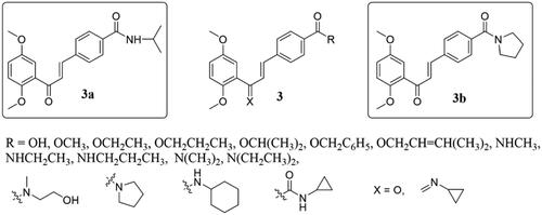 Figure 3. Simple chalcone compounds of 3.