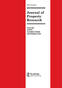 Cover image for Journal of Property Research, Volume 40, Issue 3, 2023