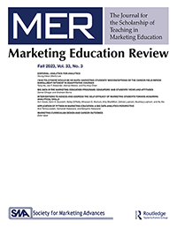 Cover image for Marketing Education Review, Volume 33, Issue 3, 2023