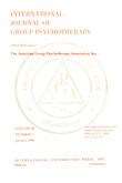 Cover image for International Journal of Group Psychotherapy, Volume 38, Issue 1, 1988