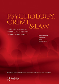 Cover image for Psychology, Crime & Law, Volume 23, Issue 7, 2017
