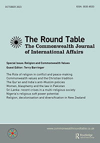 Cover image for The Round Table, Volume 112, Issue 5, 2023