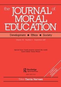 Cover image for Journal of Moral Education, Volume 46, Issue 3, 2017