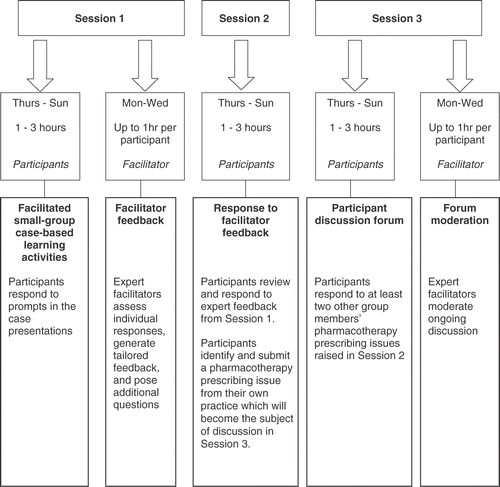 Figure 2. PAC Online workshop structure.