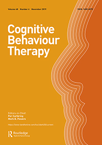 Cover image for Cognitive Behaviour Therapy, Volume 48, Issue 6, 2019