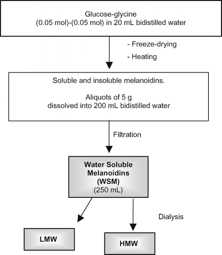 Scheme 1 Flow diagram of the WSM, LMW and HMW preparation.
