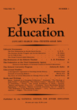 Cover image for Journal of Jewish Education, Volume 6, Issue 1, 1934