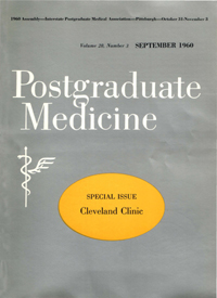Cover image for Postgraduate Medicine, Volume 28, Issue 3, 1960