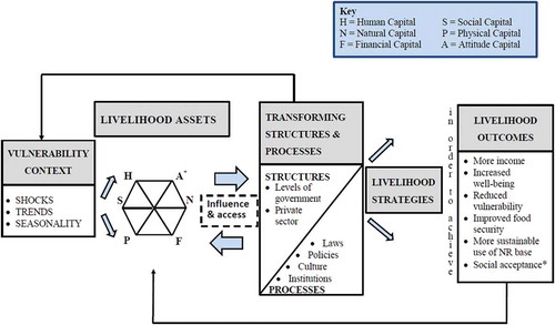 Figure 1. Sustainable Livelihoods Framework for visually impaired people modified from DFID’s Sustainable Livelihoods Framework.Source: Adapted from Department for International Development, (1999, p.2).