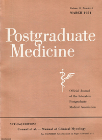 Cover image for Postgraduate Medicine, Volume 15, Issue 3, 1954