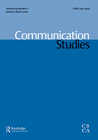 Cover image for Communication Studies, Volume 69, Issue 1, 2018