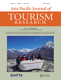 Cover image for Asia Pacific Journal of Tourism Research, Volume 20, Issue 8, 2015