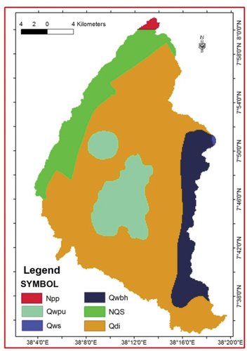 Figure 11. Lithology map of the study area.