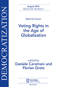 Cover image for Democratization, Volume 22, Issue 5, 2015